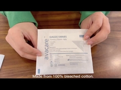 What are the advantages of using gauze swabs?