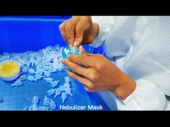 0.4ml Transparent Kinked Ventilator Nebulizer Kit Green For Adult