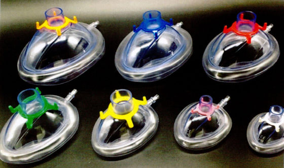 Odm Adult Air Cushion Mask Red Pvc Anaesthesia Mask Anesthesia Airway Devices