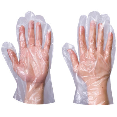 Plastic Polythene HDPE PE Clear Disposable Gloves For Hospital And Household