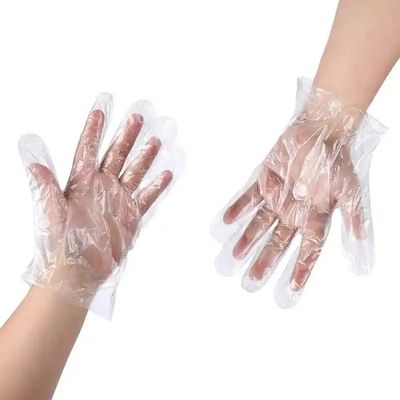 Plastic Polythene HDPE PE Clear Disposable Gloves For Hospital And Household