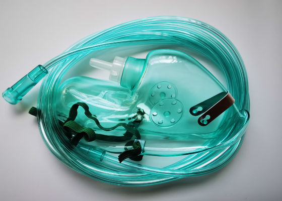 Star Lumen Tubing Oxygen Respirator Face Mask Therapy PVC Transparent